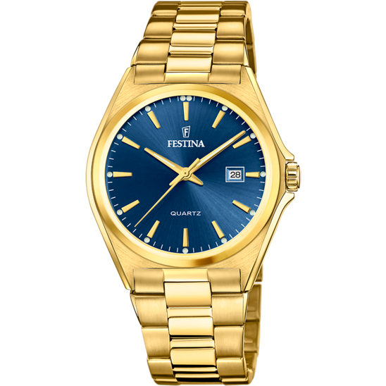 Festina F20555/4 Gold Men's Watch with Blue Dial in ireland